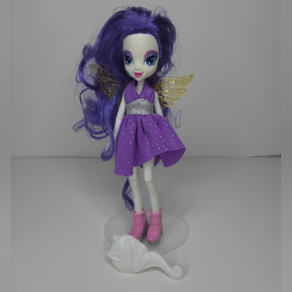 Equestria Doll White Purple Hair My Little Pony Dress Toy Wings